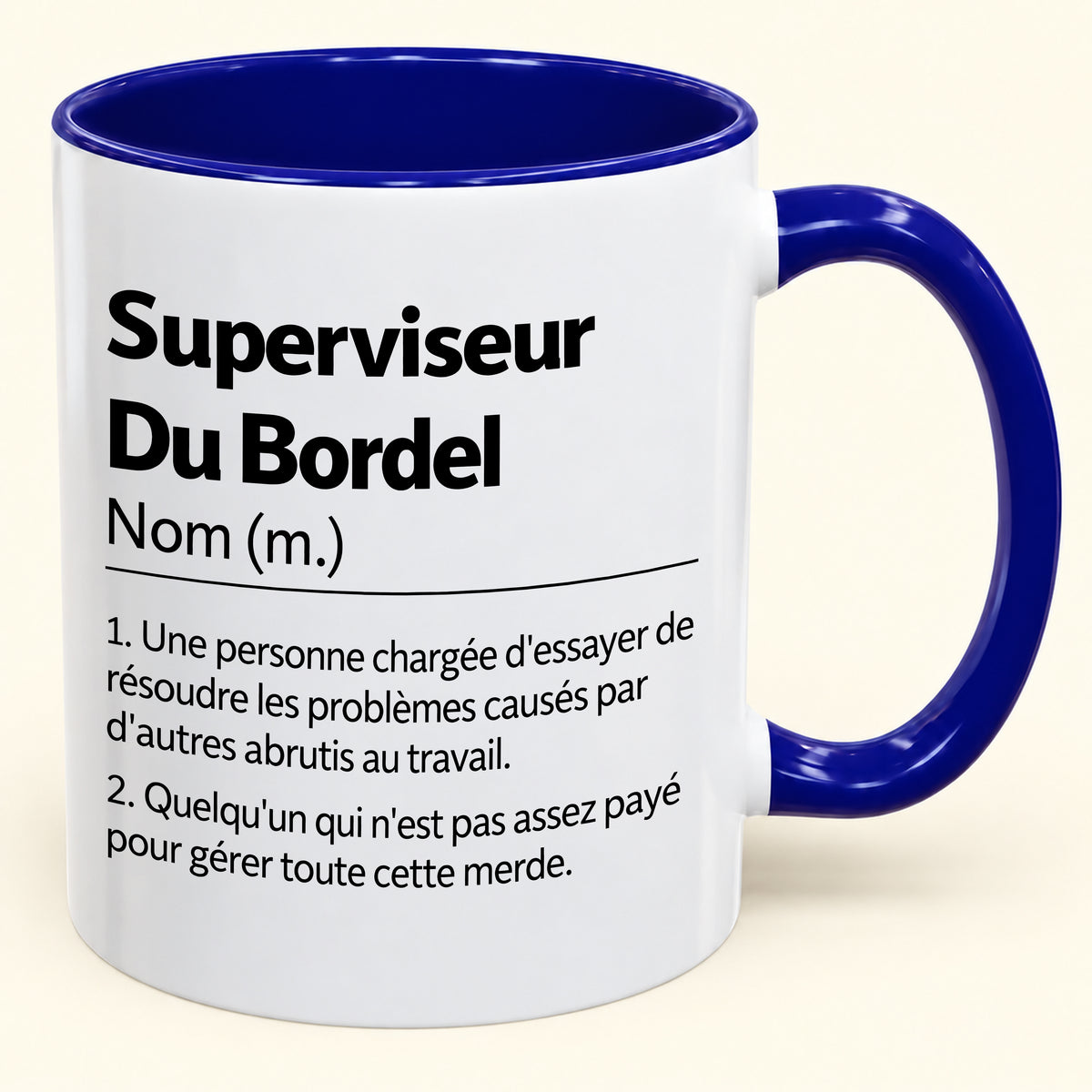 Superviseur d'un Bordel Sans Nom – Mug Humoristique – JOYEUX NOËL 2026 (SKU2610-981)