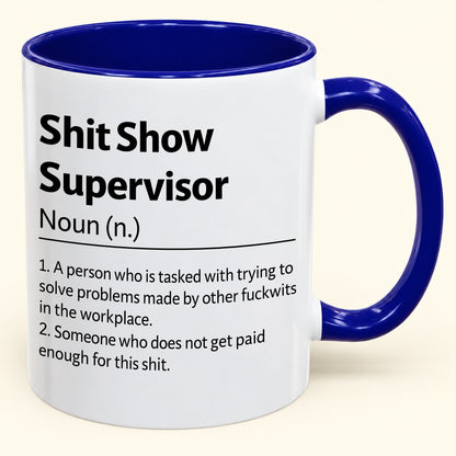 Shit Show Supervisor - Funny Gift Mug - MERRY CHRISTMAS 2026 ( SKU2610-817)