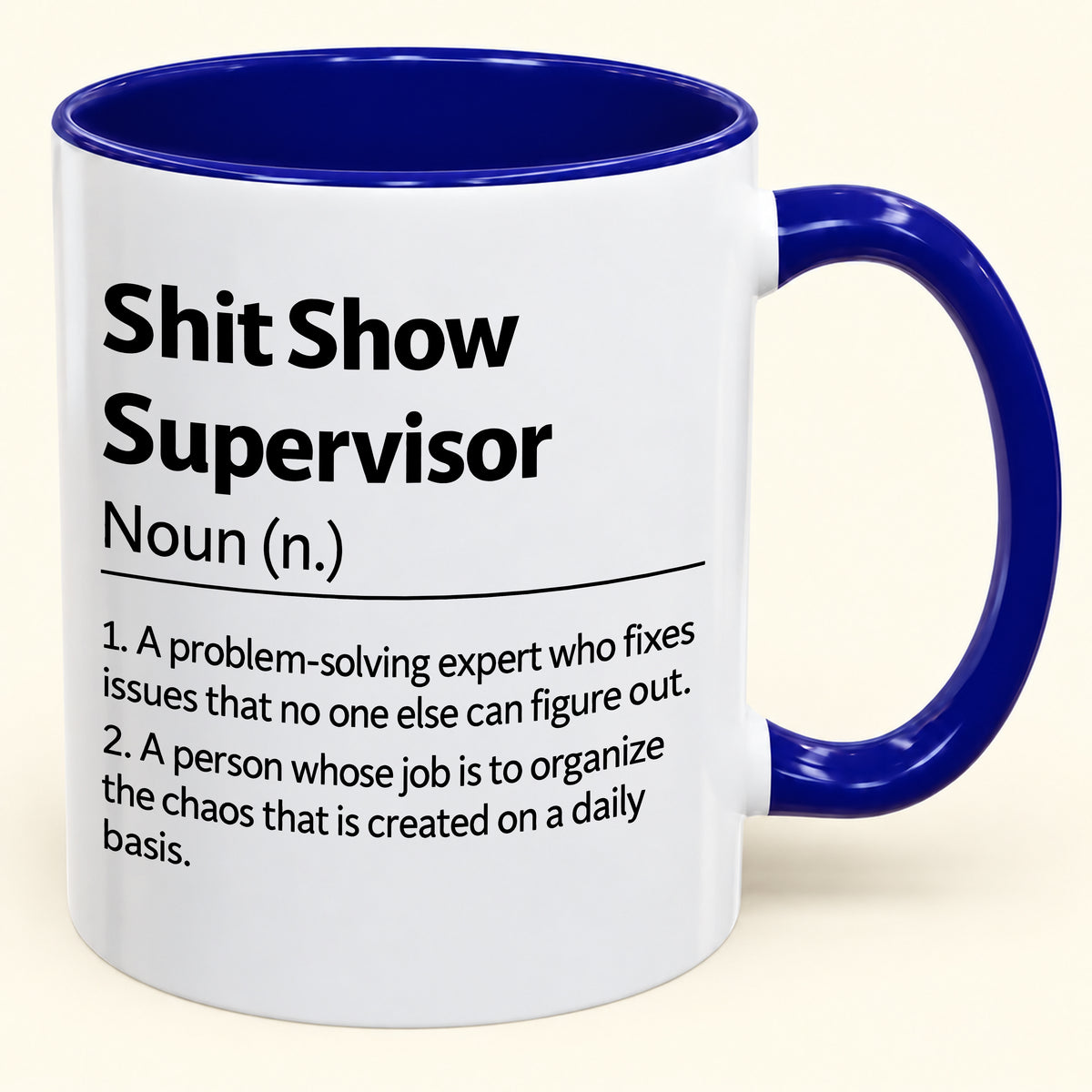 Shit Show Supervisor - Funny Gift Mug - MERRY CHRISTMAS 2026 (SKU2610-989)
