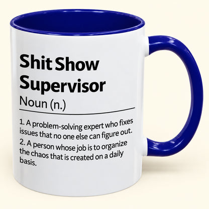 Shit Show Supervisor - Funny Gift Mug - MERRY CHRISTMAS 2026 (SKU2610-989)