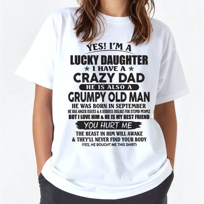 September - Awesome Grumpy Old Dad - Special gift for your daughter - HL09 (SKU10-112-09)