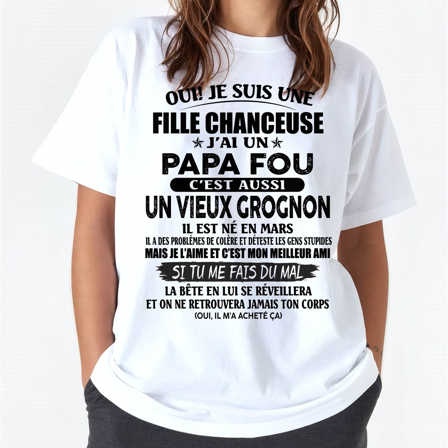 Mars Papa Fou - Le cadeau parfait pour votre fille - HL03 (SKU10-179-03)