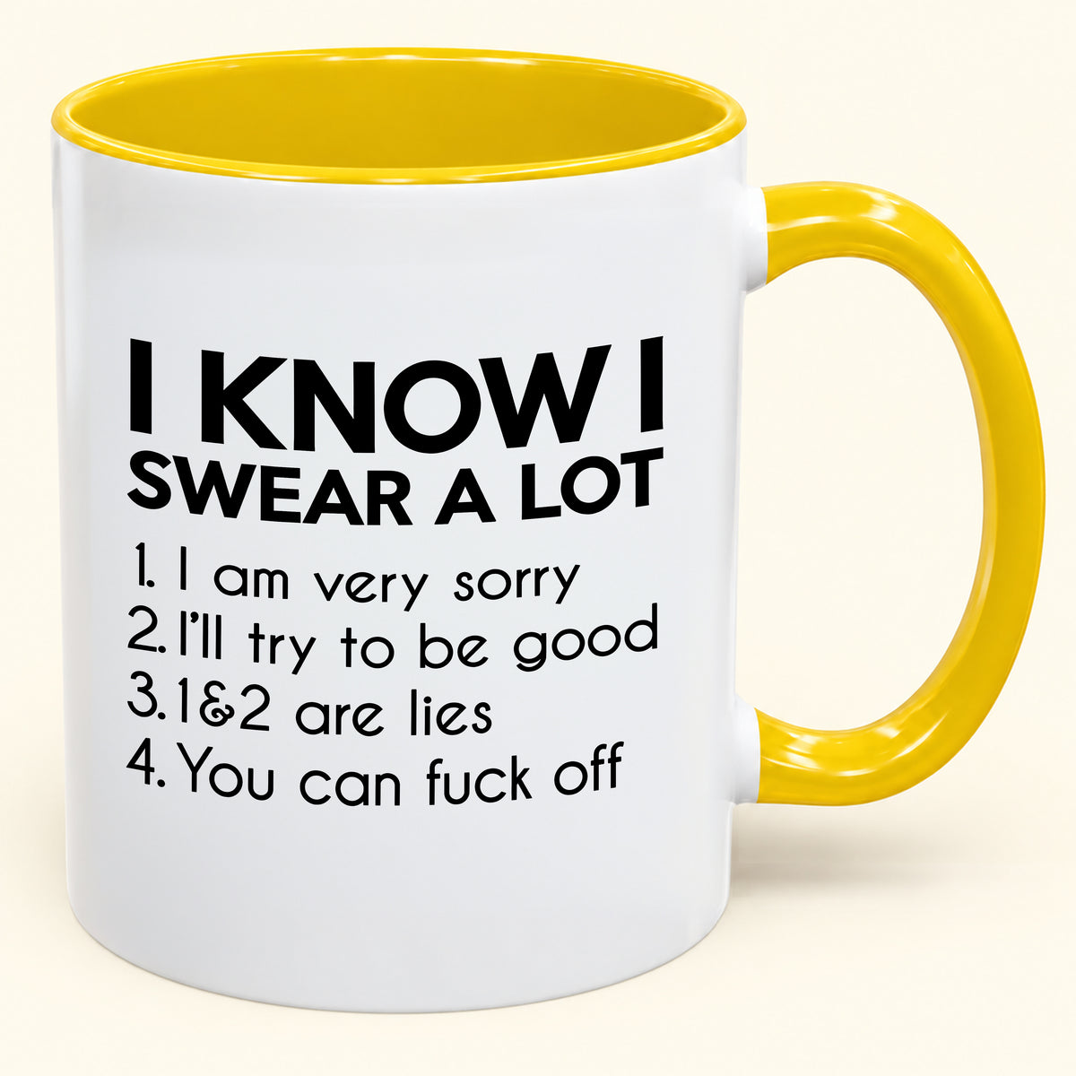 I Know I Swear a Lot - Funny Gift Mug - MERRY CHRISTMAS 2026 (SKU2610-1012)