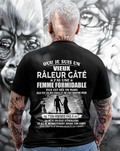 Mars Femme Formidable – Cadeau Parfait Pour Votre Mari – HL03 (SKU2605-365-03)