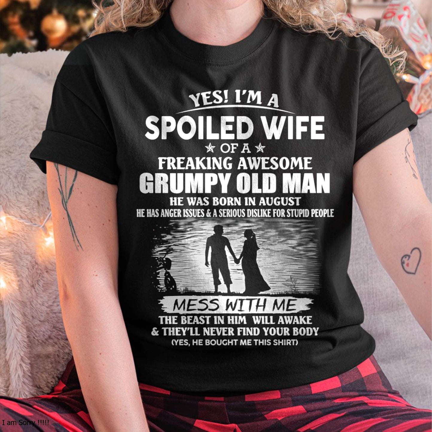 Awesome grumpy old man was born August - Gift for girlfriend, Gift for wife from husband - Perfect gift for your wife - HL08 (SKU2601-226-08)