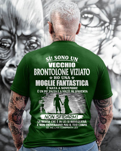 Novembre – Fantastica Moglie Nata A Novembre – Il Regalo Perfetto Per Tuo Marito – IT- HL11 (SKU2605-339-11)