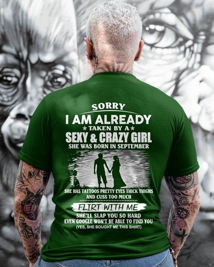Sexy & Crazy Girl was born September - Gift for Boyfriend, Gift for Husband from Wife - Perfect gift for your Boyfriend - HL09 (SKU2609-09-09)