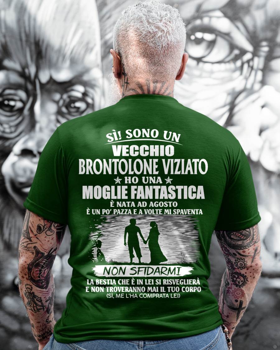 Agosto – Fantastica Moglie Nata A Agosto – Il Regalo Perfetto Per Tuo Marito – IT- HL08 (SKU2605-339-08)