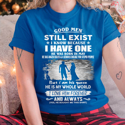 May - Good Men Still Exist - Perfect Gift For Your Girlfriend or Wife - HL05 (SKU2607-16-05)