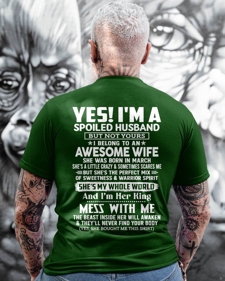 Awesome Wife March - Gift for Boyfriend, Gift for Husband from Wife - Perfect Gift for Your Husband - HL03 (SKU2605-375-03)