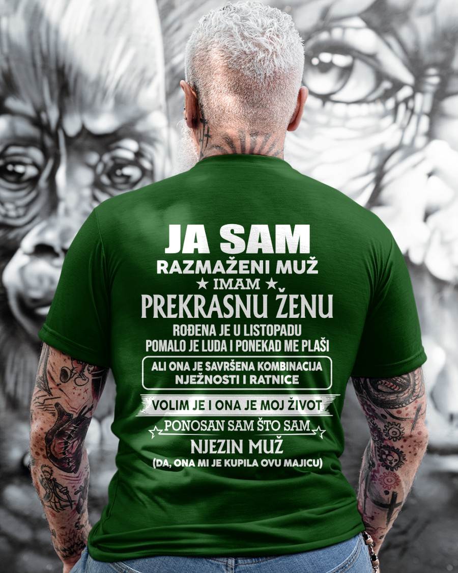 Listopad – Nevjerojatna supruga rođena u listopadu – Poseban poklon za muža – CR - HL10 (SKU2605-260-10)