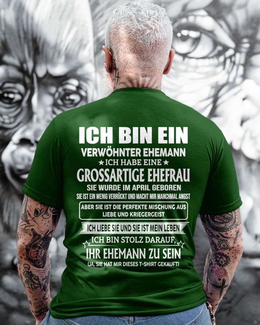 APRIL – FANTASTISCHE FRAU – PERFEKTES GESCHENK FÜR IHREN EHEMANN – DE - HL04 (SKU2605-295-04)