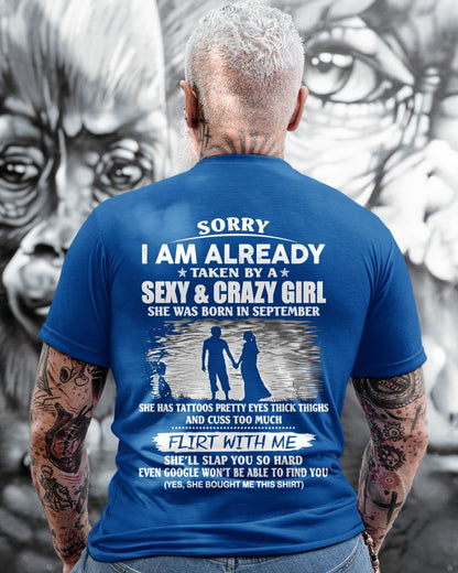 Sexy & Crazy Girl was born September - Gift for Boyfriend, Gift for Husband from Wife - Perfect gift for your Boyfriend - HL09 (SKU2609-09-09)