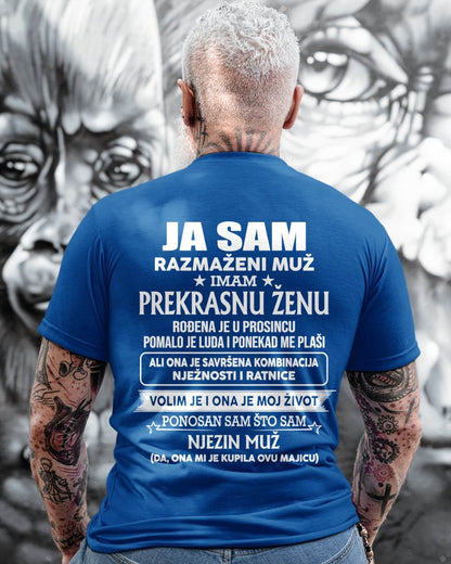 Prosinac – Nevjerojatna supruga rođena u prosincu – Poseban poklon za muža – CR - HL12 (SKU2605-260-12)
