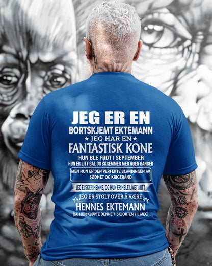 September – Fantastisk kone født i september – Spesiell gave til ektemann – NAUY- HL09 (SKU2605-291-09)