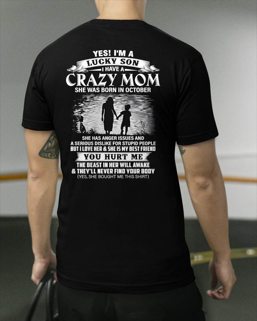 Mom October - Gift For Son Tshirt - Funny T-shirts For Son - Special gift for your Son - HL10 (SKU2604-89-10)