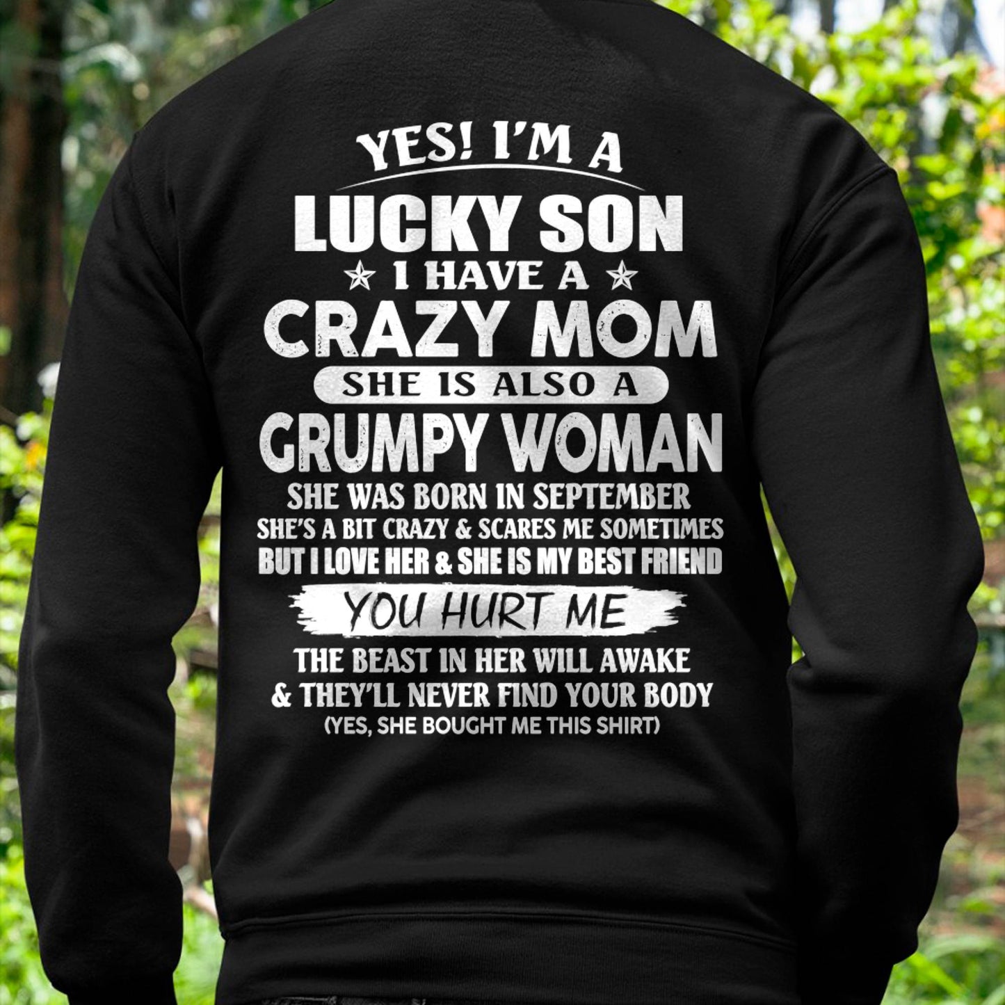 Awesome Mom was born September - Gift for spoiled son, Gift for lucky son - Perfect gift for your son - HL09 (SKU10-89-09)