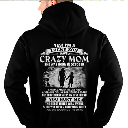 Mom October - Gift For Son Tshirt - Funny T-shirts For Son - Special gift for your Son - HL10 (SKU2604-89-10)