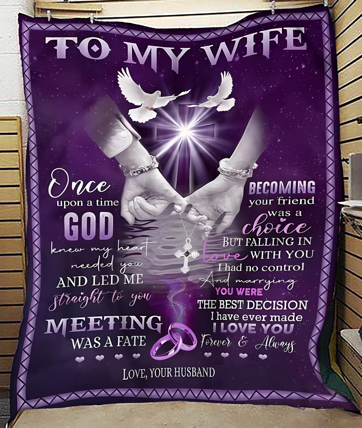 Special Gift For Your Wife Blanket - From Husband (SKU-CHAU-B16)
