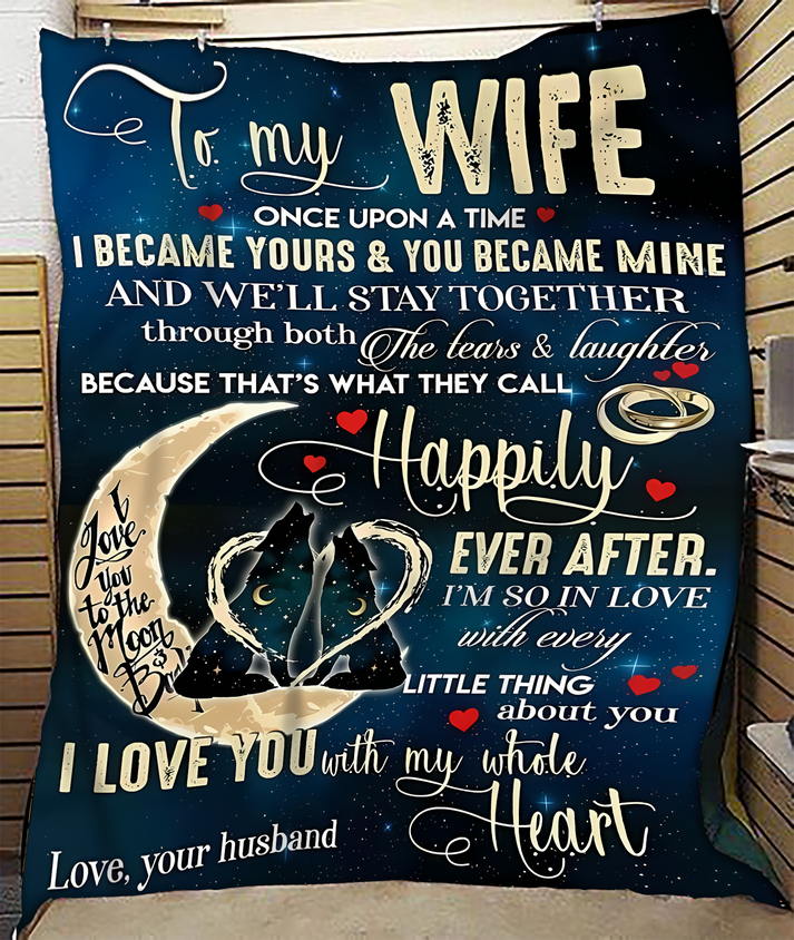 Special Gift For Your Wife Blanket - From Husband (SKU-CHAU-B13)