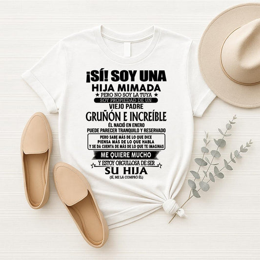 (Enero) Padre Increíble - Regalo especial para hija - T01 (Sku.TbnA16)