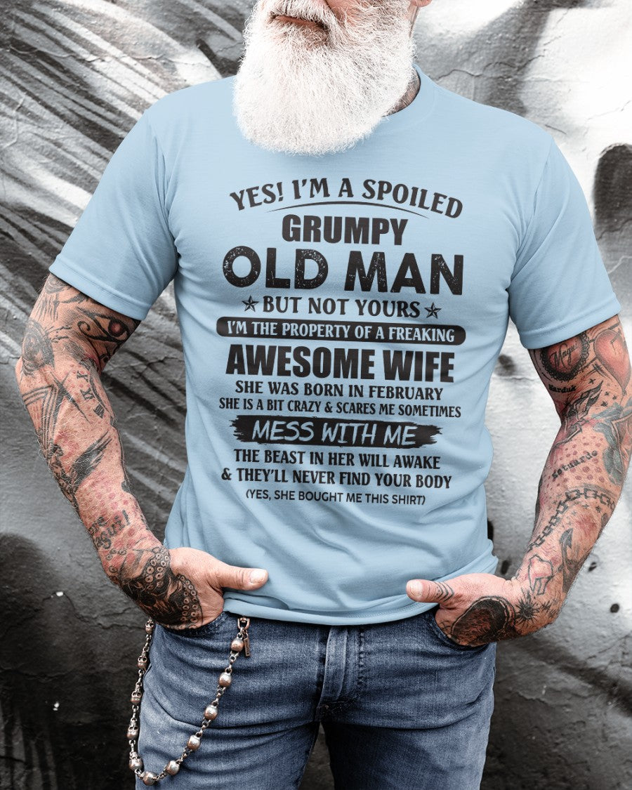 Awesome wife February - Perfect gift for your husband - HL02 (SKU96-68-02)