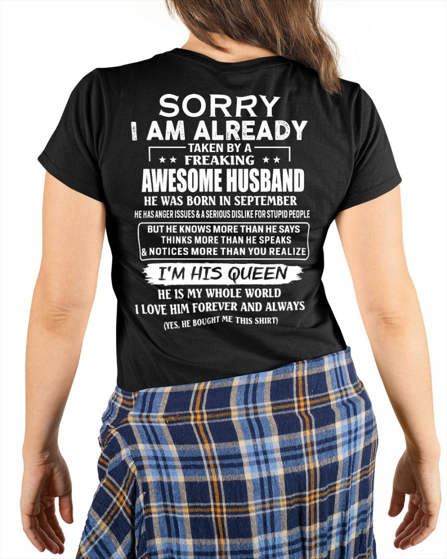 Awesome Husband September - Perfect gift for your Wife - HL09 (SKU-SR-HUSBAND)
