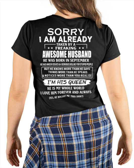 Awesome Husband September - Perfect gift for your Wife - HL09 (SKU-SR-HUSBAND)