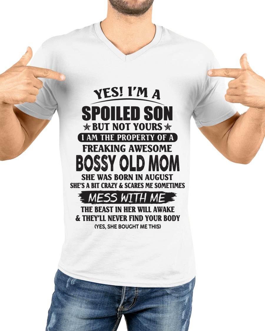 August Mom - Gift For Son Tshirt - Funny T-shirts For Son - Special Gift For Your Son - HL08 (SKU07-83-08)