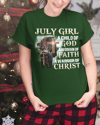 July Girl - A Child of God, A Woman of Faith, A Warrior of Christ - HL07 (SKU09-10-07)