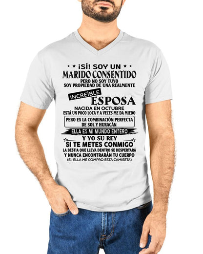 Octubre - Esposa increíble - Regalo especial para Marido - T10 (Sku.tbnA4)
