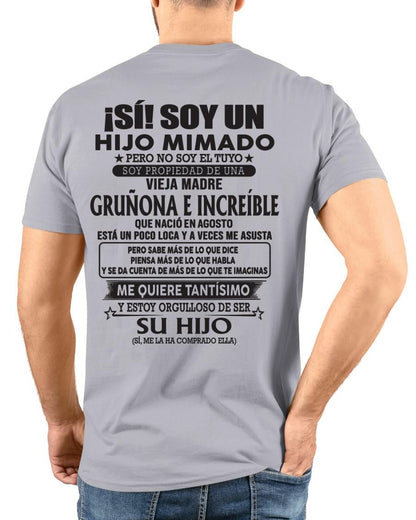 Agosto - Madre increíble de agosto – Regalo especial para hijo – T08 (SKU05-85)