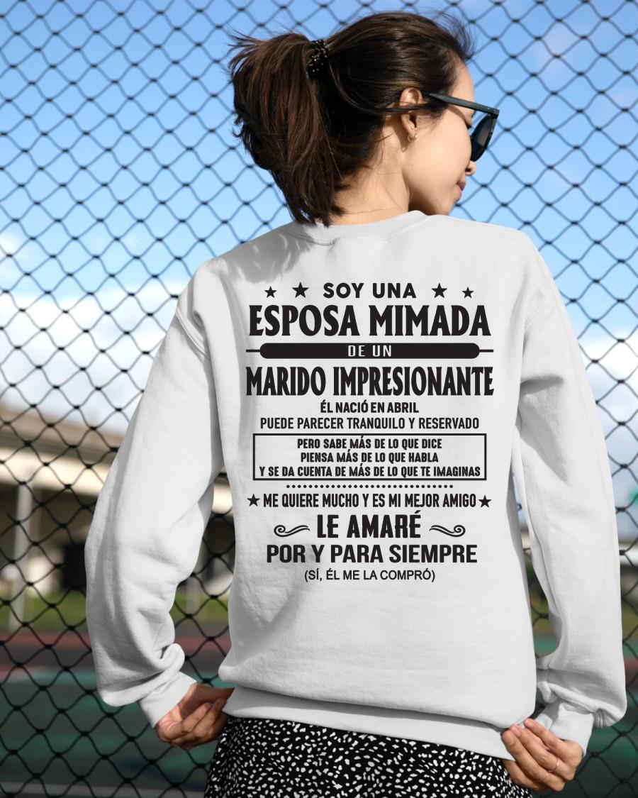 Abril - Soy una Esposa mimada de un Marido impresionante - Regalo especial para tu esposa - T04 (SKU05-101-04)