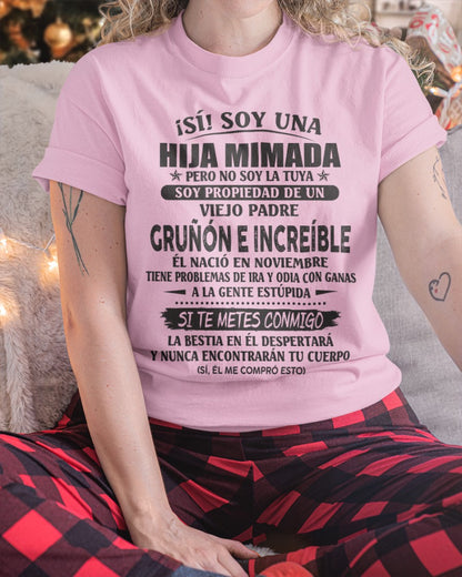 Padre increíble noviembre - Regalo perfecto para tu hija - T11 (SKU07-84-11)