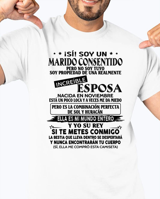 Noviembre - Esposa increíble - Regalo especial para Marido - T11 (Sku.tbnA4)