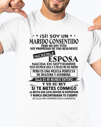 Septiembre - Esposa increíble nació en septiembre - Regalo especial para Marido - T09 (SKU05-105-09)
