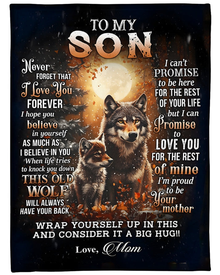 Special Gift For Your Son Blanket - From Mom (SKUB12-67)