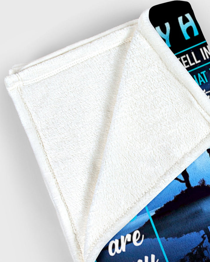 Gift for husband - from wife - blanket (SKU-BLANKET-W-H)