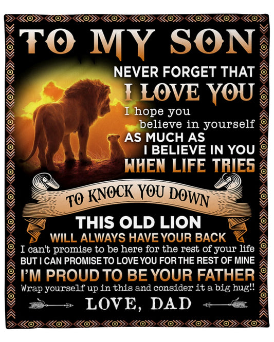 To my Son Love, dad - Blanket (SKUB06-54)