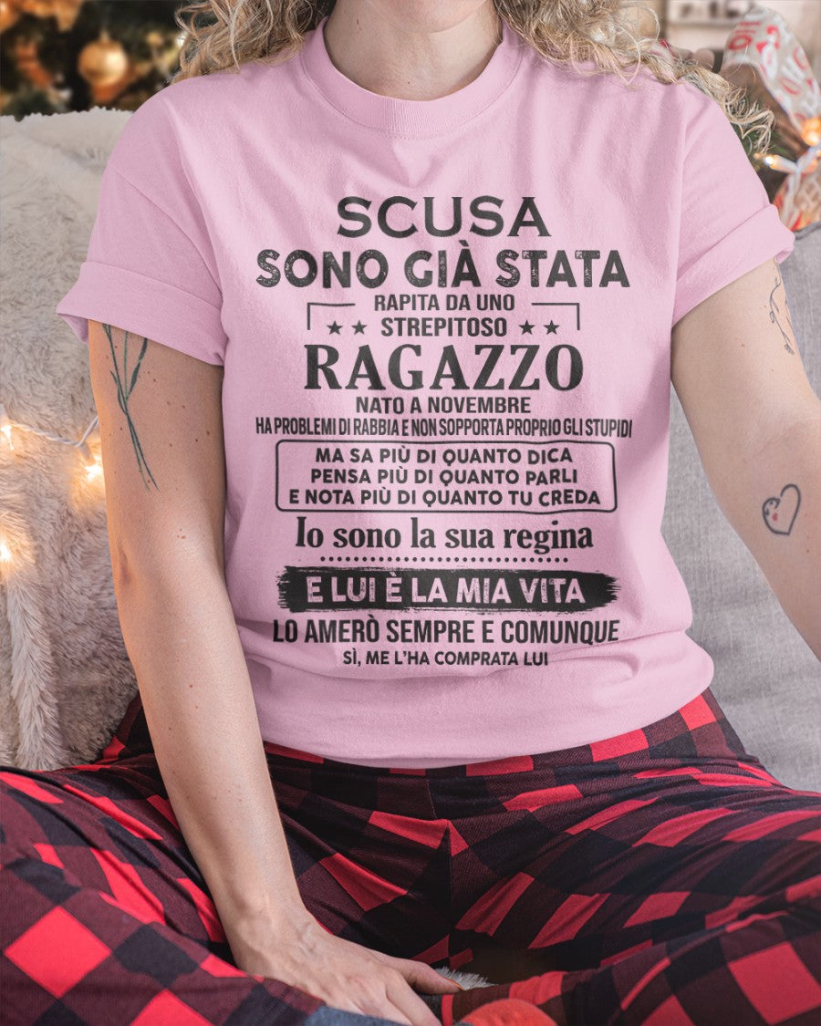 Fidanzato fantastico nato a novembre – Regalo perfetto per la tua fidanzata – HL11 (SKU05-75-11)
