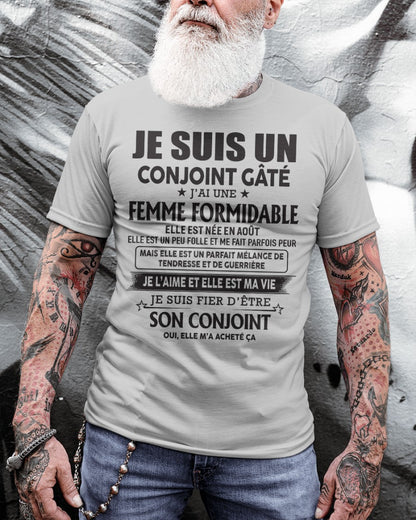 Femme Formidable Née En Août – Cadeau Parfait Pour Votre Mari – HL08 (SKU06-104-08)