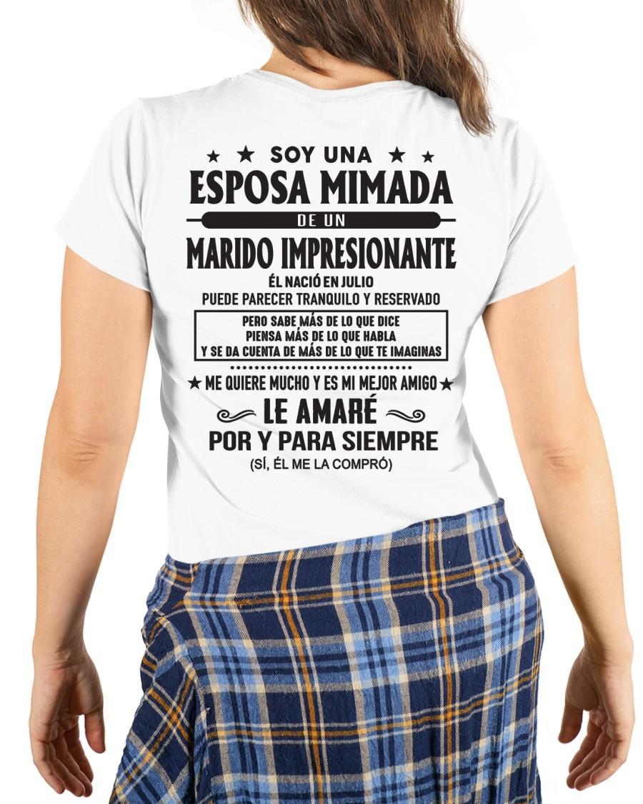Julio - Soy una Esposa mimada de un Marido impresionante - Regalo especial para tu esposa - T07 (SKU05-101-07)