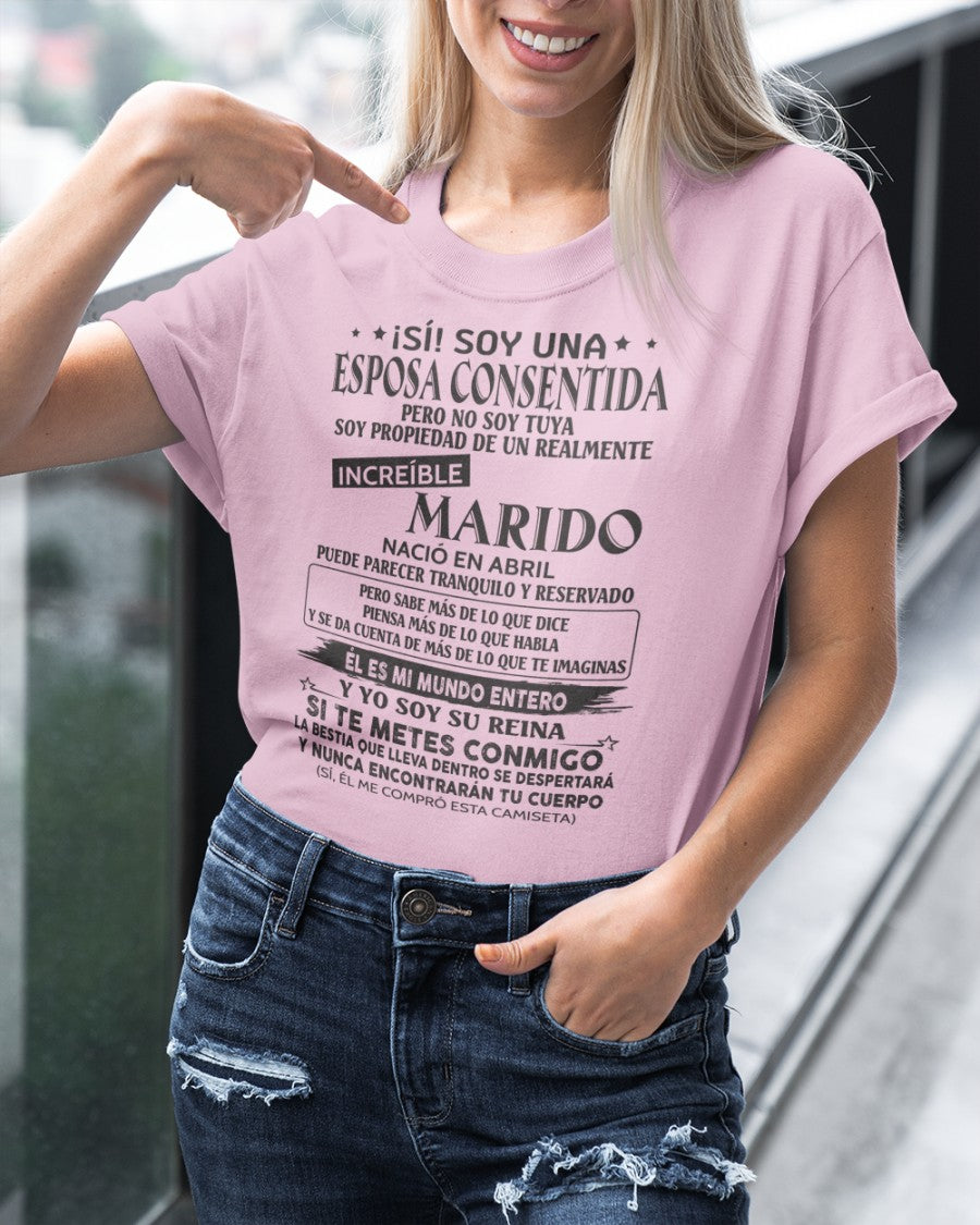 Abril - Marido Increíble Nació En Abril - Regalo Especial Para Esposa - T04 (SKU06-09-04)