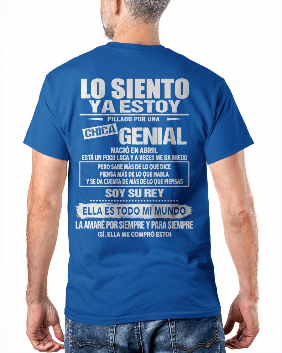 Abril Chica genial - Regalo especial para novio - Black - T04 (SKU05-80-04)