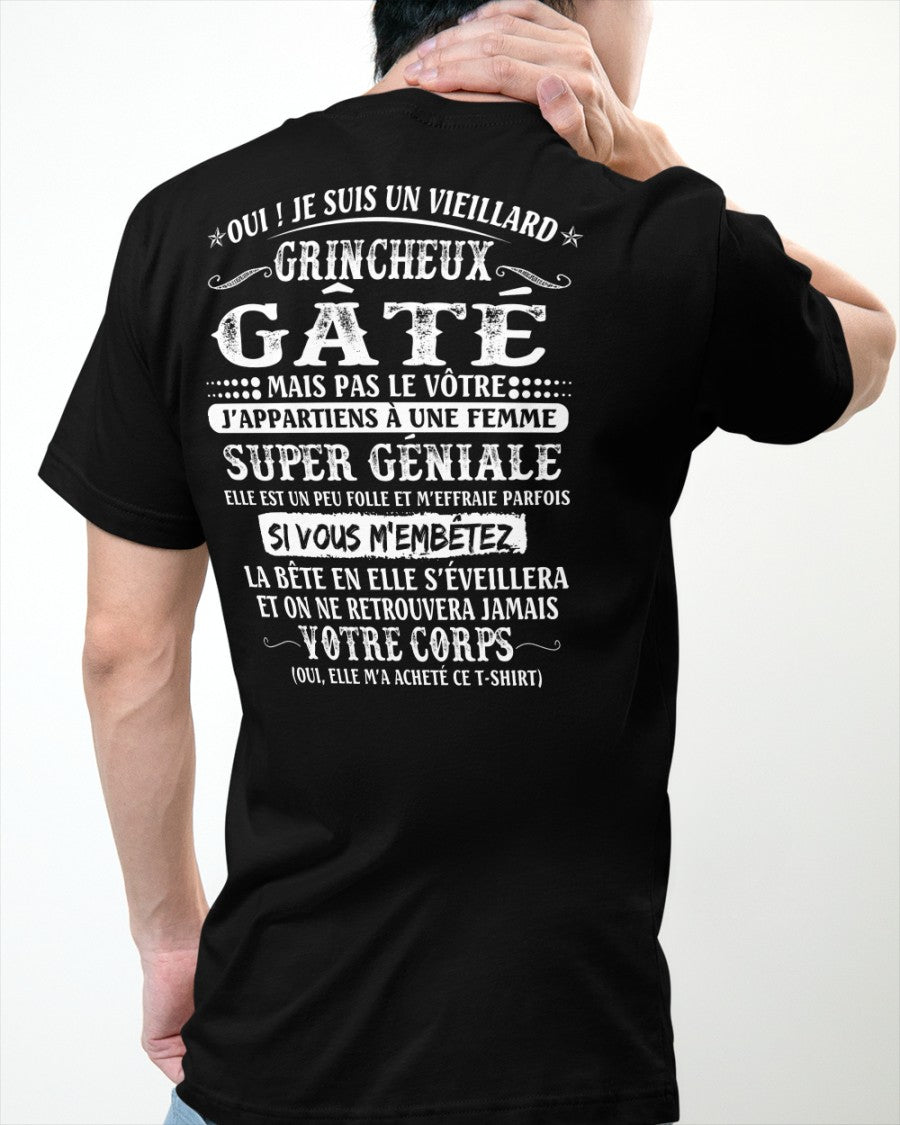 Vieillard grincheux gâté - cadeau parfait pour votre mari – HL00 (SKU07-51)