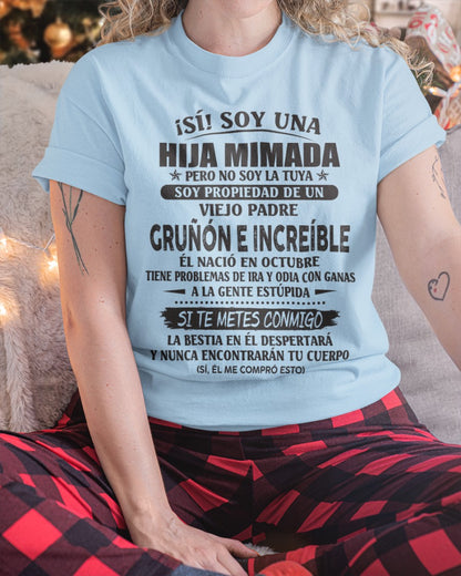 Padre increíble octubre - Regalo perfecto para tu hija - T10 (SKU07-84-10)