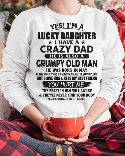 May - Awesome Grumpy Old Dad - Special gift for your daughter - HL05 (SKU10-112-05)