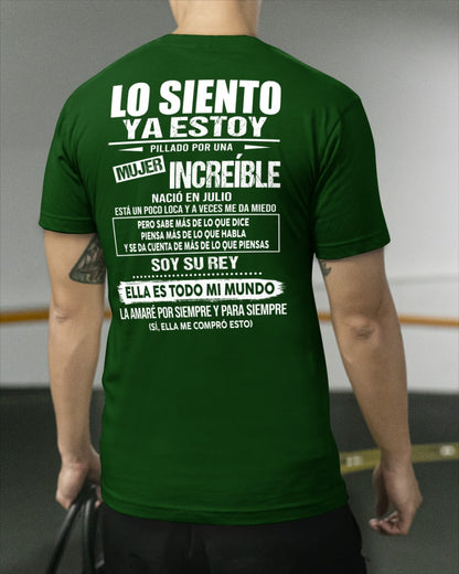 Julio - Chica genial nació en julio - Regalo especial para novio - Noir - T07 (SKU05-80-07)