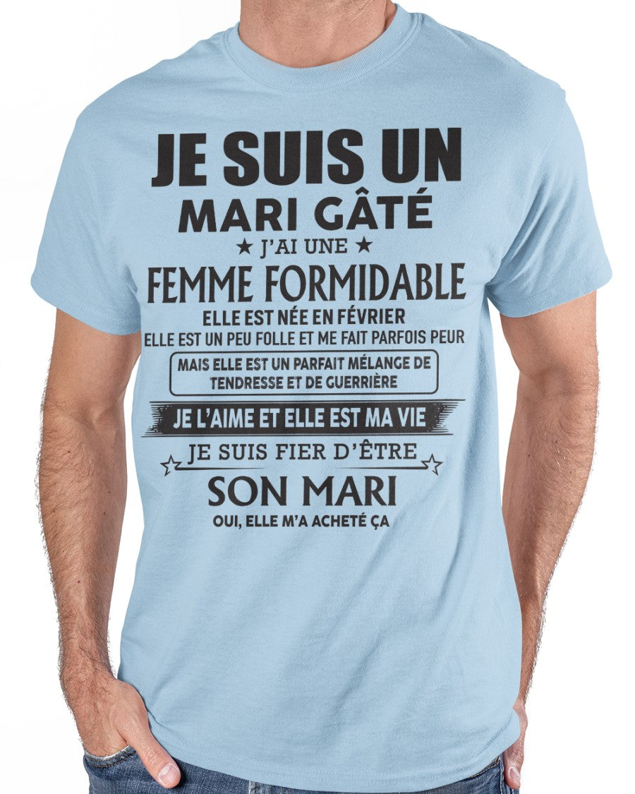Femme Formidable Née En Février – Cadeau Parfait Pour Votre Mari – HL02 (SKU06-33-02)