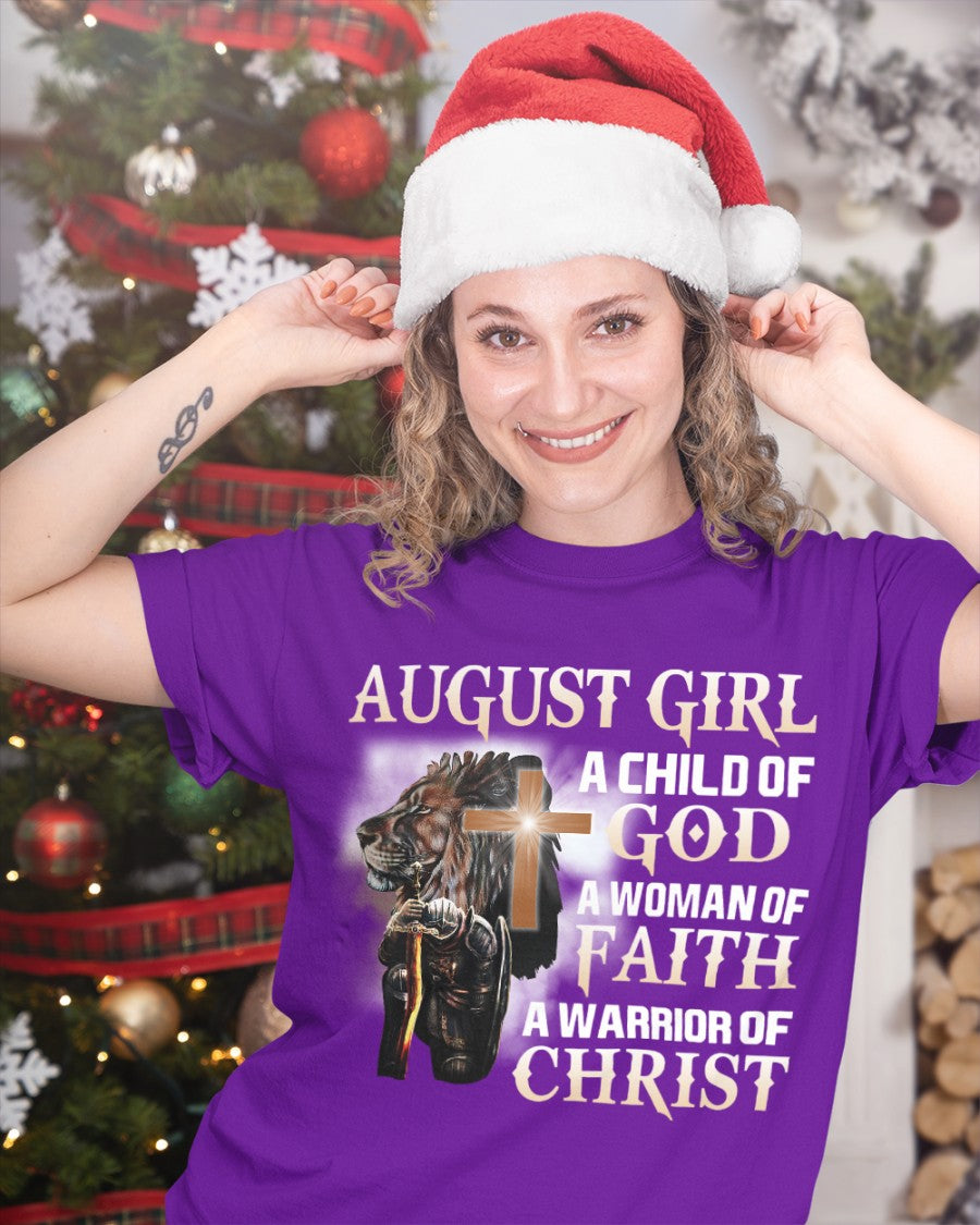August Girl - A Child of God, A Woman of Faith, A Warrior of Christ - HL08 (SKU09-10-08)